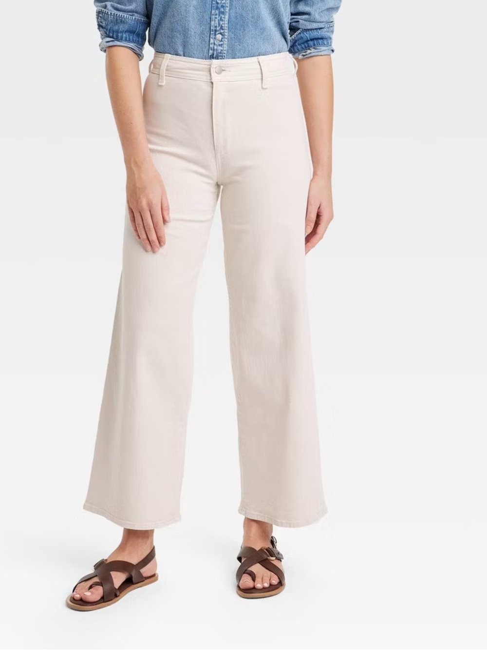 Universal Thread Khaki Sailor Wide Leg Jeans Size 12